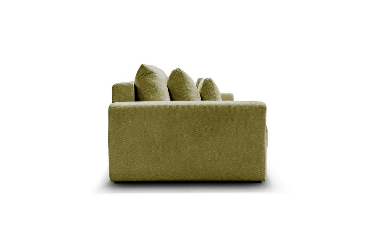 Kanapéágy Mega - olívazöld, Modern, faalapú anyag/textil (255/94/126cm) - Premium Living