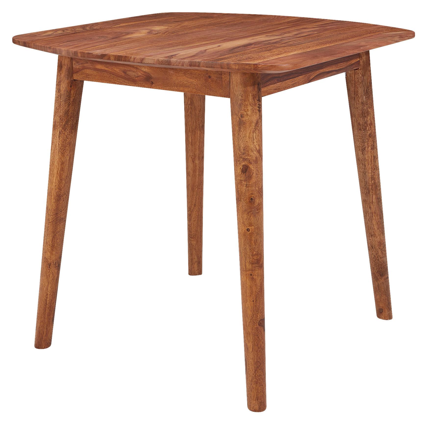 Esstisch "WL5.571" , ca 80x80x78 cm , aus Sheesham - Sheeshamfarben, MODERN, Holz (80/78/80cm) - MID.YOU