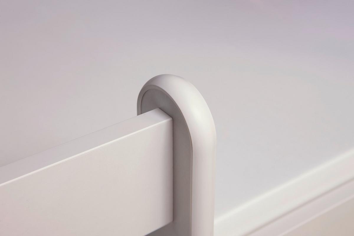 Otroška Postelja Classic 1, Bela, 80x180cm - bela/barve breze, Moderno, tekstil/leseni material (80/180cm) - MID.YOU