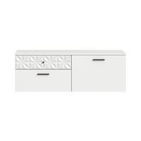 Ormarić Za Cipele Prisma - bijela/crna, Design, drvni materijal/metal (110/38/35cm) - Modern Living