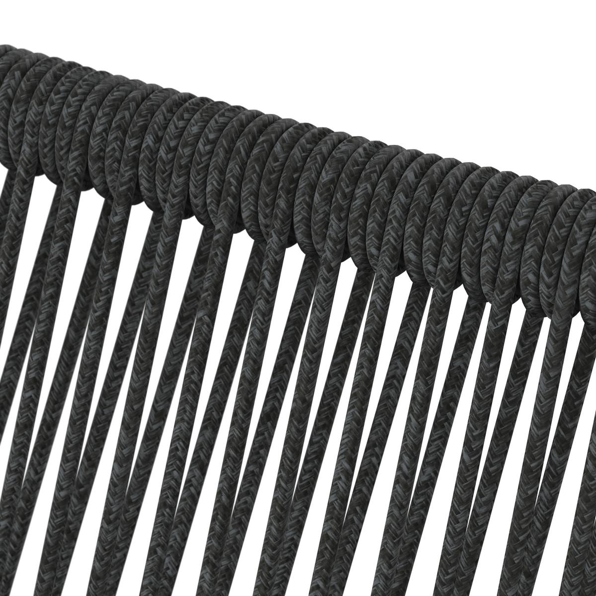 Gartensessel-Set 2-er Dunkelgrau aus Textil/Metall - Dunkelgrau/Schwarz, MODERN, Kunststoff/Textil (55/82/58cm) - Bessagi Garden