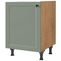 Spülenunterschrank Cascada Grün - Eichefarben/Schwarz, MODERN, Holzwerkstoff/Metall (60/87/56cm) - Nobilia