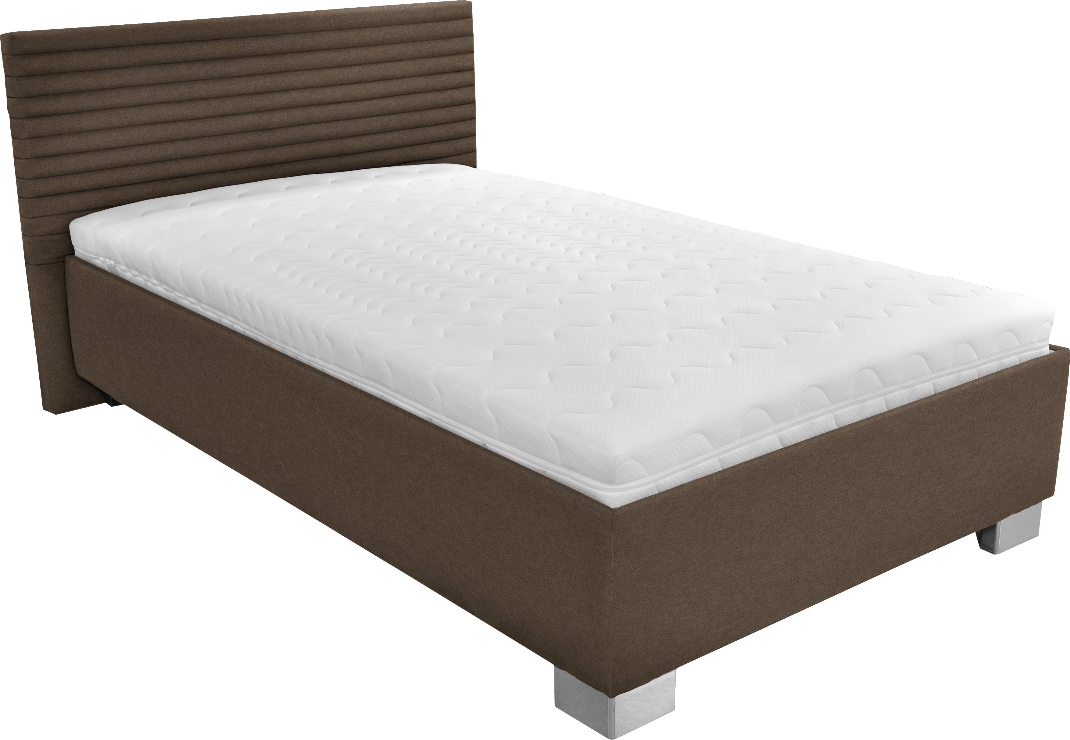 Tapecirani Krevet Como - bijela/boje kroma, drvo/tekstil (140/200cm)