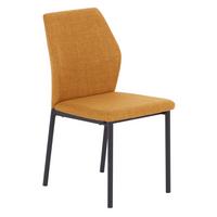 Stol Augusta, Rumena - črna/barve karija, Konvencionalno, kovina/tekstil (56/84/45cm) - Mömax