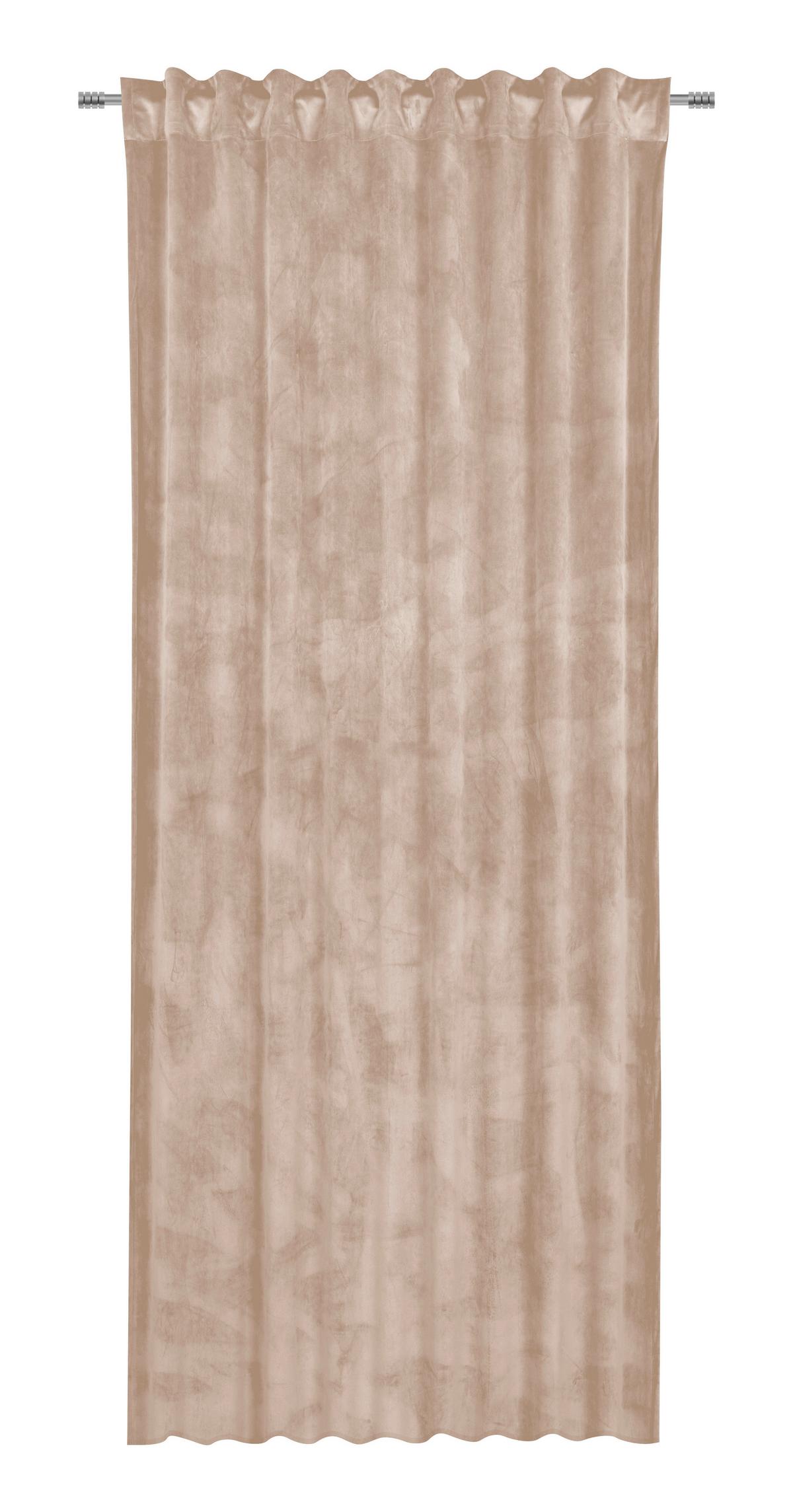Fertigvorhang Viola Beige ca. 140x245cm - Beige, KONVENTIONELL, Textil (140/245cm) - Premium Living