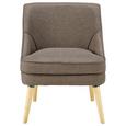 Fotelja Eleonora - prirodne boje/smeđa, Konventionell, drvo/tekstil (64/73/56cm) - Modern Living Fotelja Eleonora - prirodne boje/smeđa, Konventionell, drvo/tekstil (64/73/56cm) - Modern Living