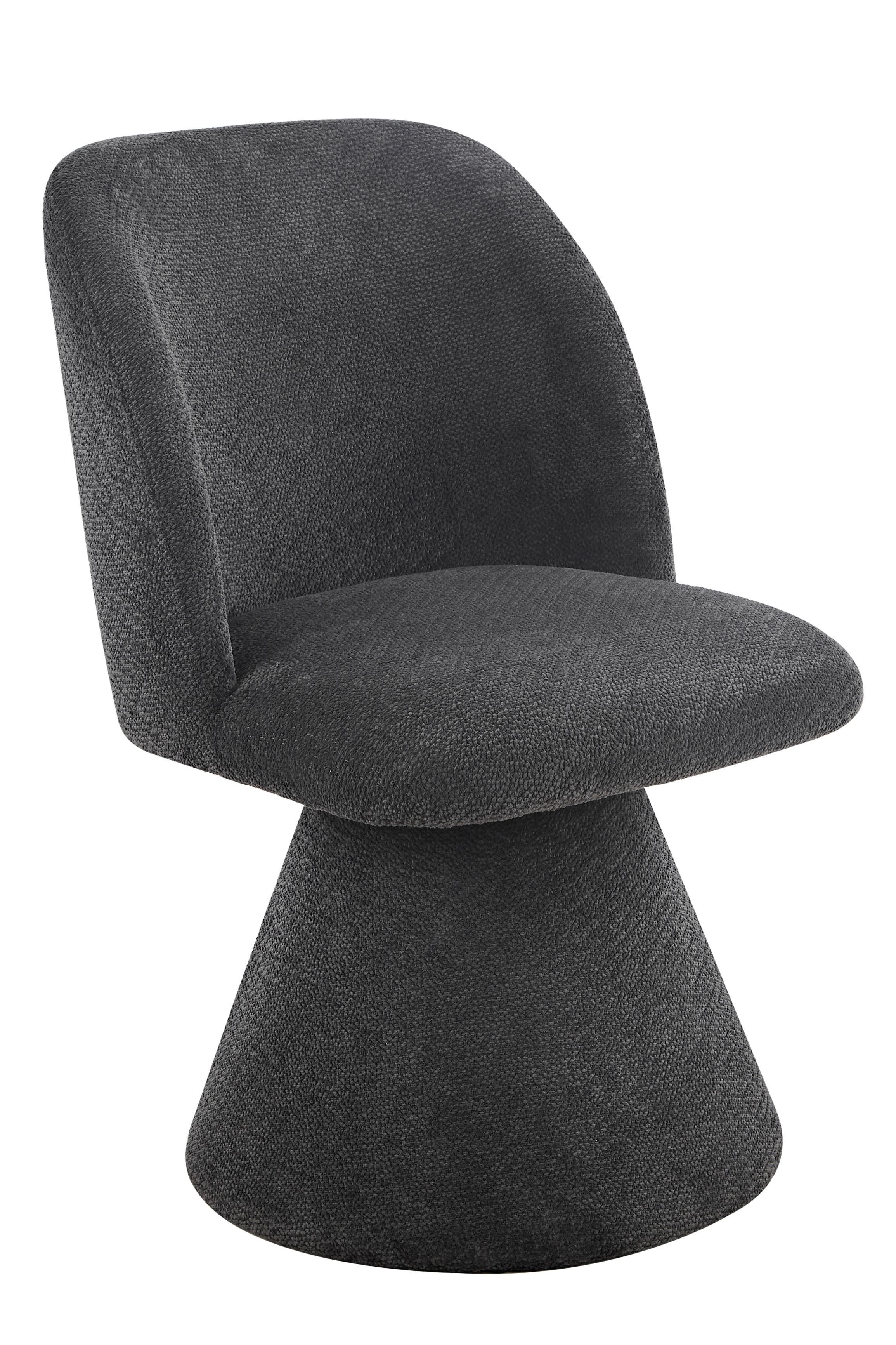 STUHL-SET BARI II S 2ER-SET - Anthrazit, MODERN, Textil/Metall (54/84/61cm) - MID.YOU