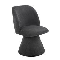 STUHL-SET BARI II S 2ER-SET - Anthrazit, MODERN, Textil/Metall (54/84/61cm) - MID.YOU