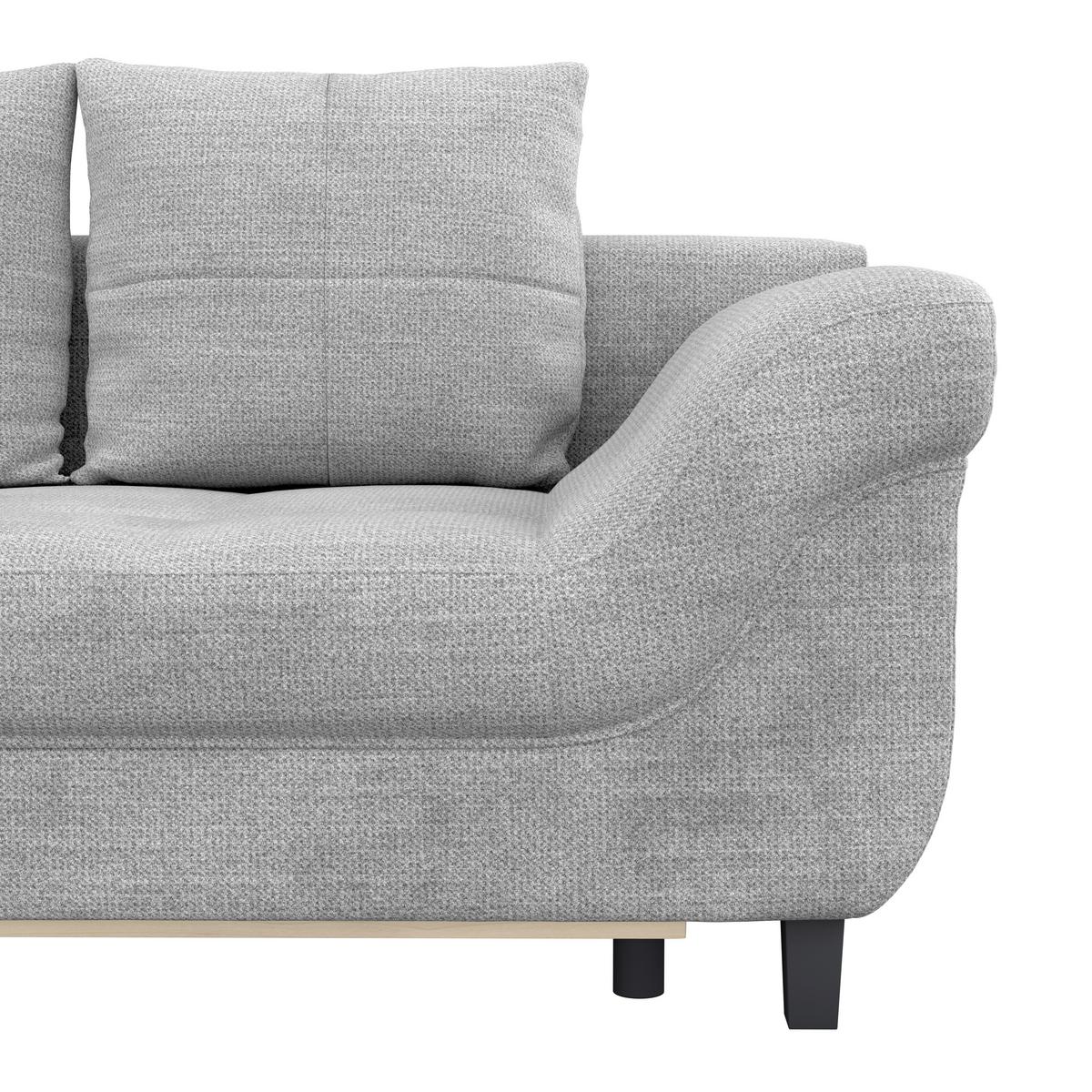 Kutna Garnitura Mendoza - crna/sivo-bež, Konvencionalno, tekstil (197/309cm) - Modern Living