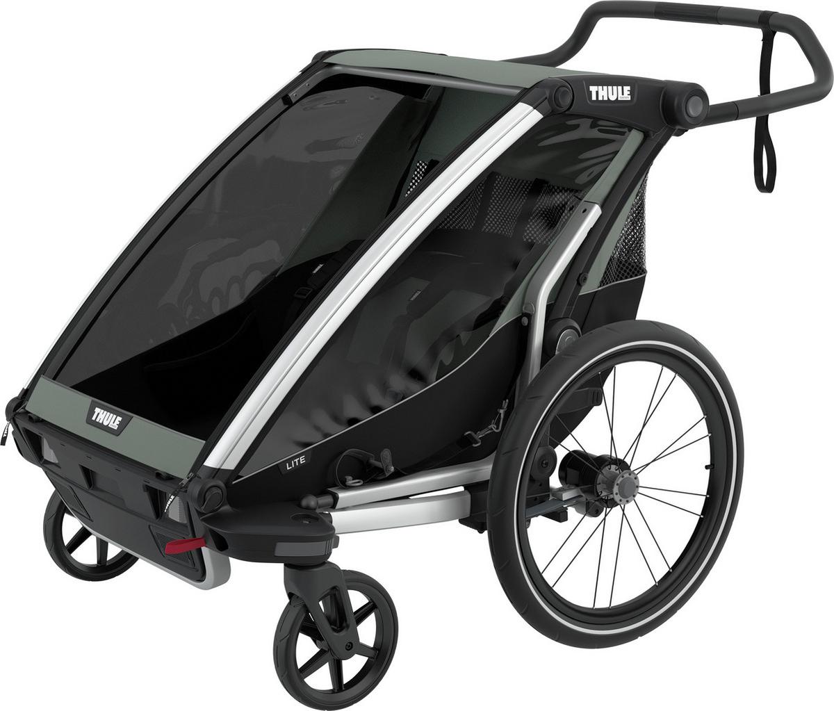PRZYCZEPA ROWEROWA 10203022 CHARIOT LITE2 - zielony, Basics, metal (80/114,5/94cm) - Thule