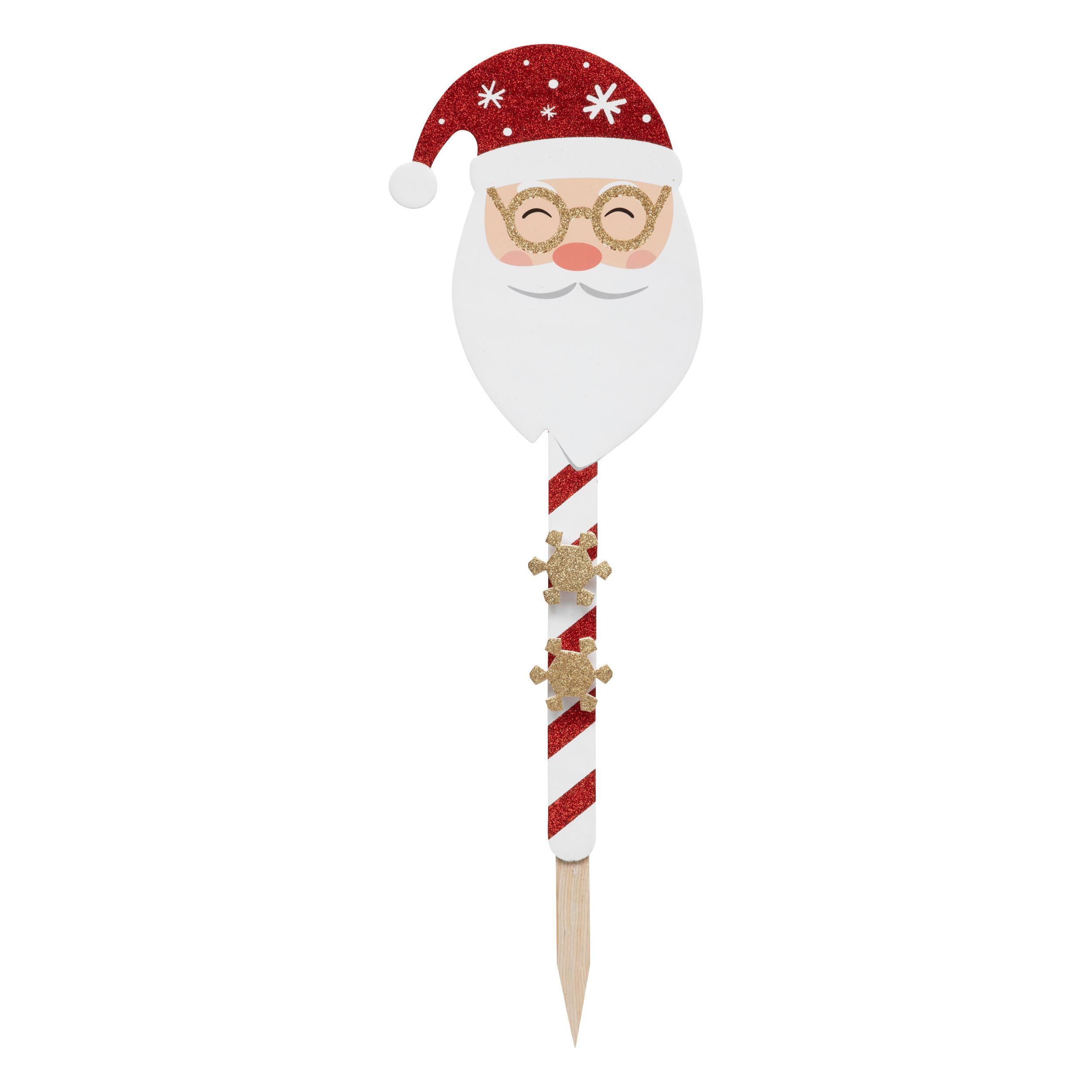 Semn decorativ cca. 70 cm Santa - alb/roșu, Modern, plastic (71cm)