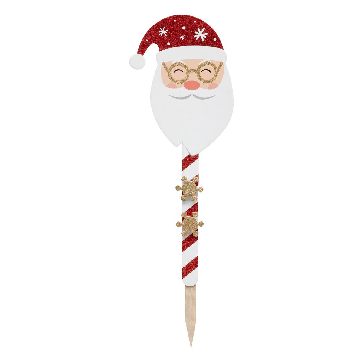 Semn decorativ cca. 70 cm Santa - alb/roșu, Modern, plastic (71cm)