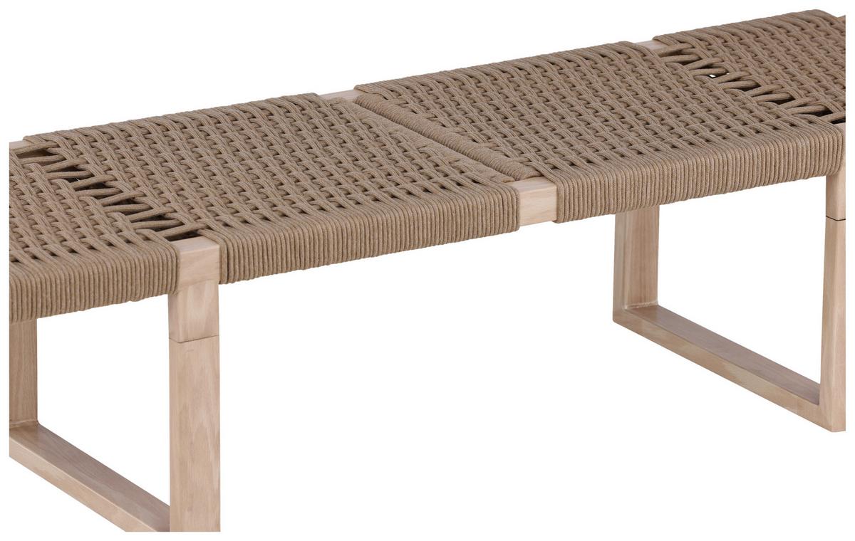Sitzbank Ängön ca. 140x36x46 cm Braun - Hellbraun, Design, Holz/Metall (140/36/46cm) - Livetastic