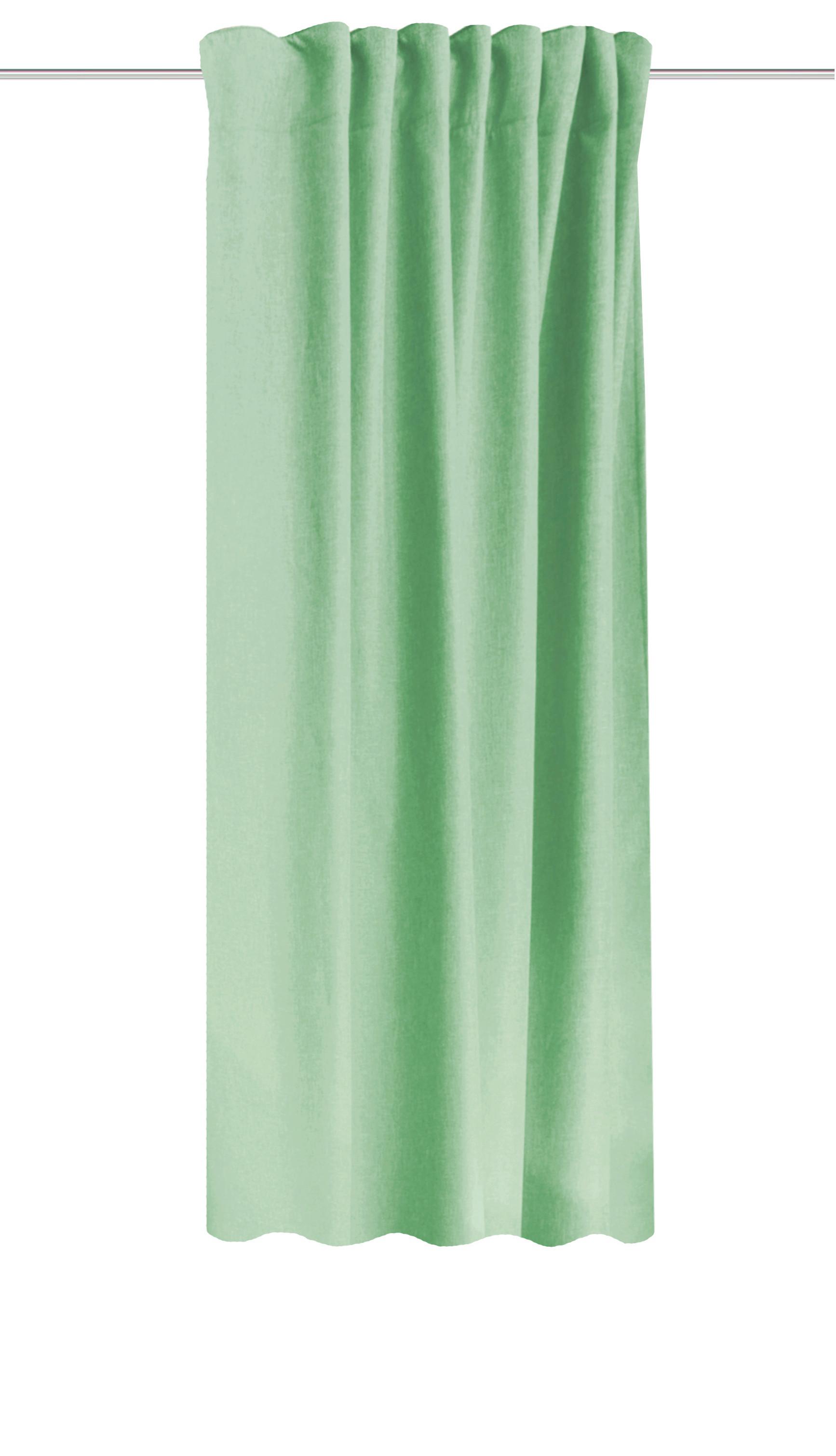 Wärmeschutzvorhang Eskimo Mintgrün ca. 135x225cm - Mintgrün, Basics, Textil (135/225cm) - Schmidt W. Gmbh