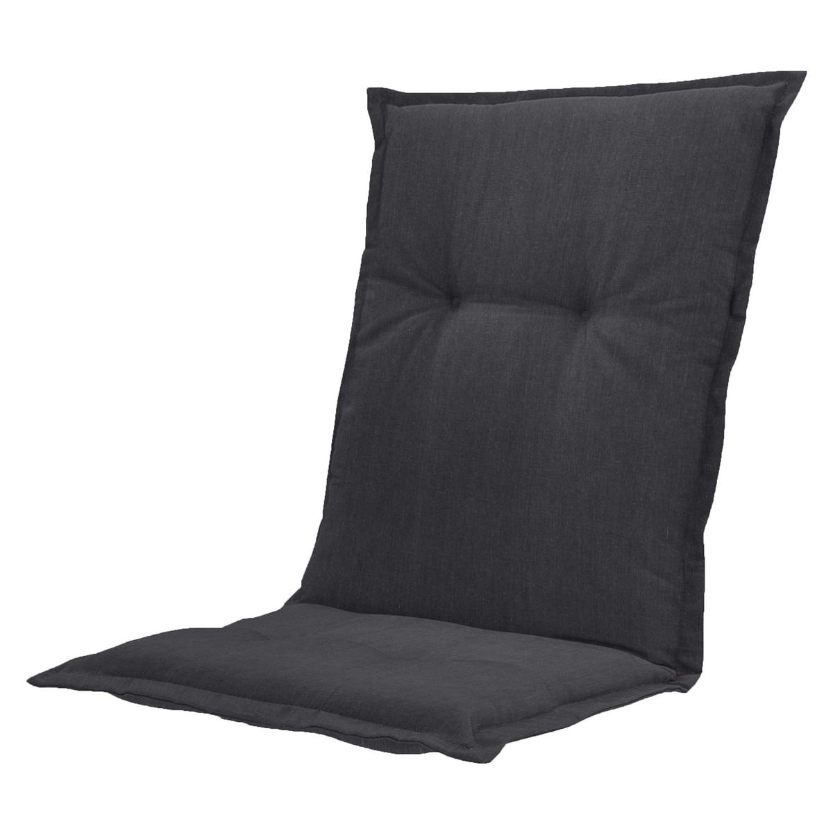 SESSELAUFLAGE BASIC BLACK AUFLAGE NIED - Schwarz, MODERN, Textil (50/2/105cm) - Gardenson