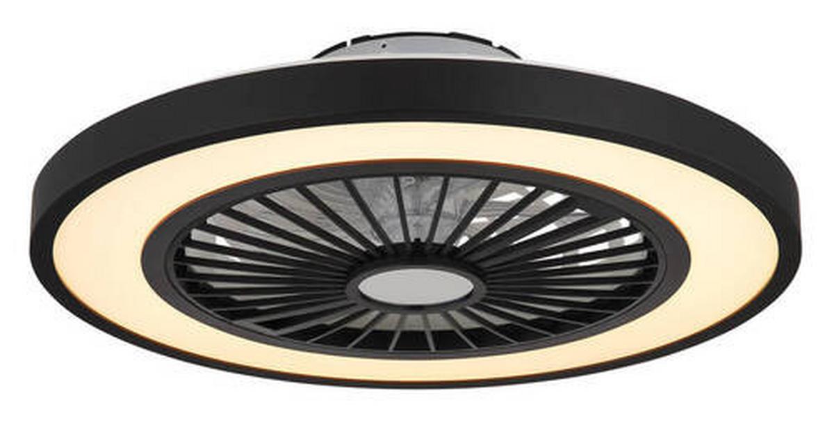 Stropni Ventilator 03653 Bizzak - črna/prosojno, Konvencionalno, kovina/umetna masa (54/15,9cm) - Globo