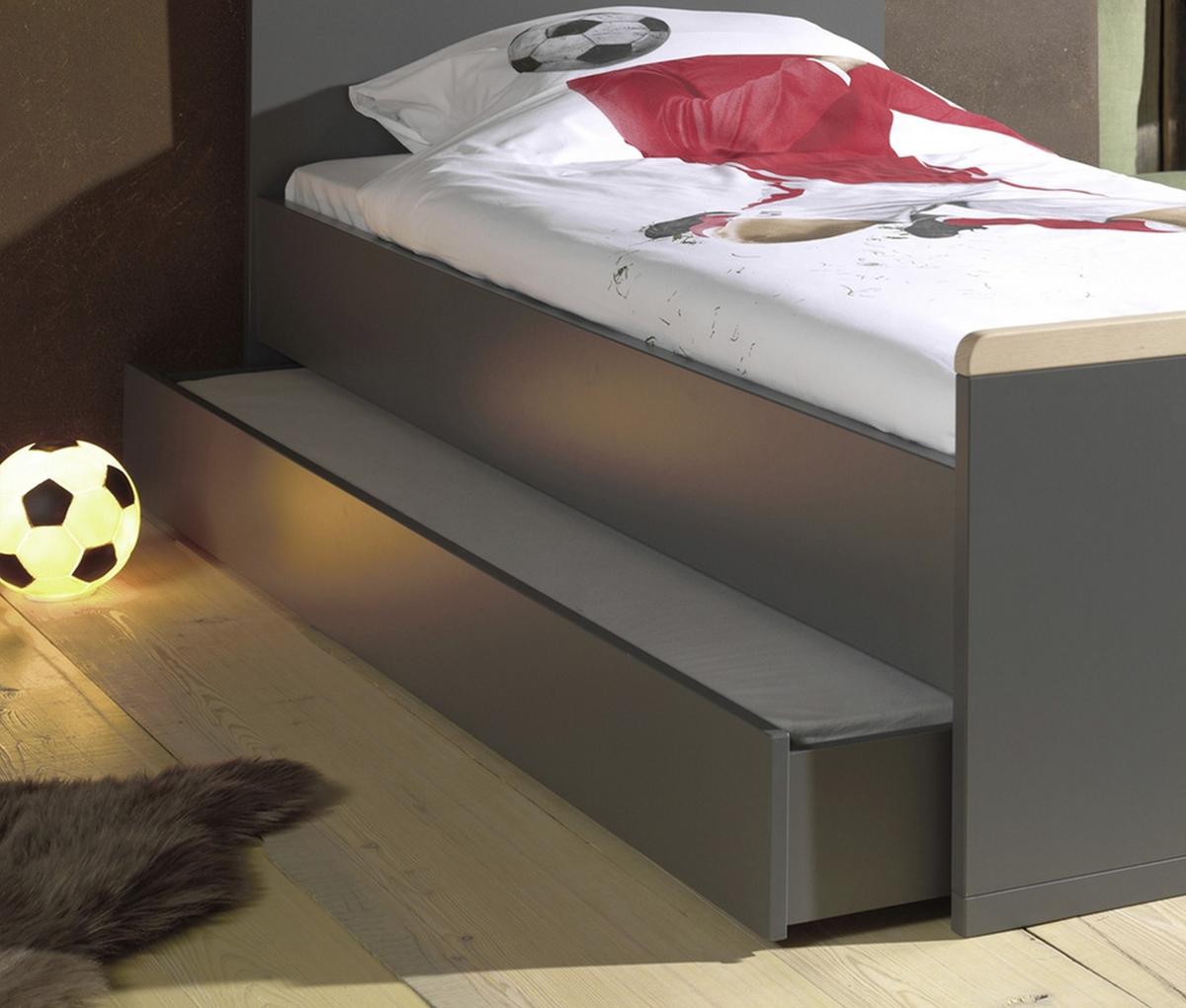Bettkasten London ca. 198x17,5x93,7 cm Anthrazit - Anthrazit, MODERN, Holzwerkstoff (198/17,5/93,7cm) - MID.YOU