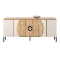 Tv Komoda Hong Kong - kašmir/boja hrasta, Trendi, metal/pločasti materijal (160/71,9/37,5cm) - Modern Living
