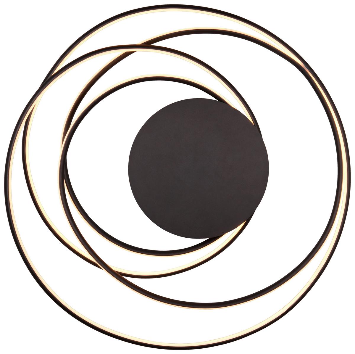 LED-Deckenleuchte Nala Schwarz max. 57 Watt - Schwarz, Design, Metall (72/35cm) - Trio Leuchten