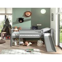 Spielbett "Pino", 90x200 cm, grau - Grau, MODERN, Holz/Holzwerkstoff (90/200cm) - Vipack