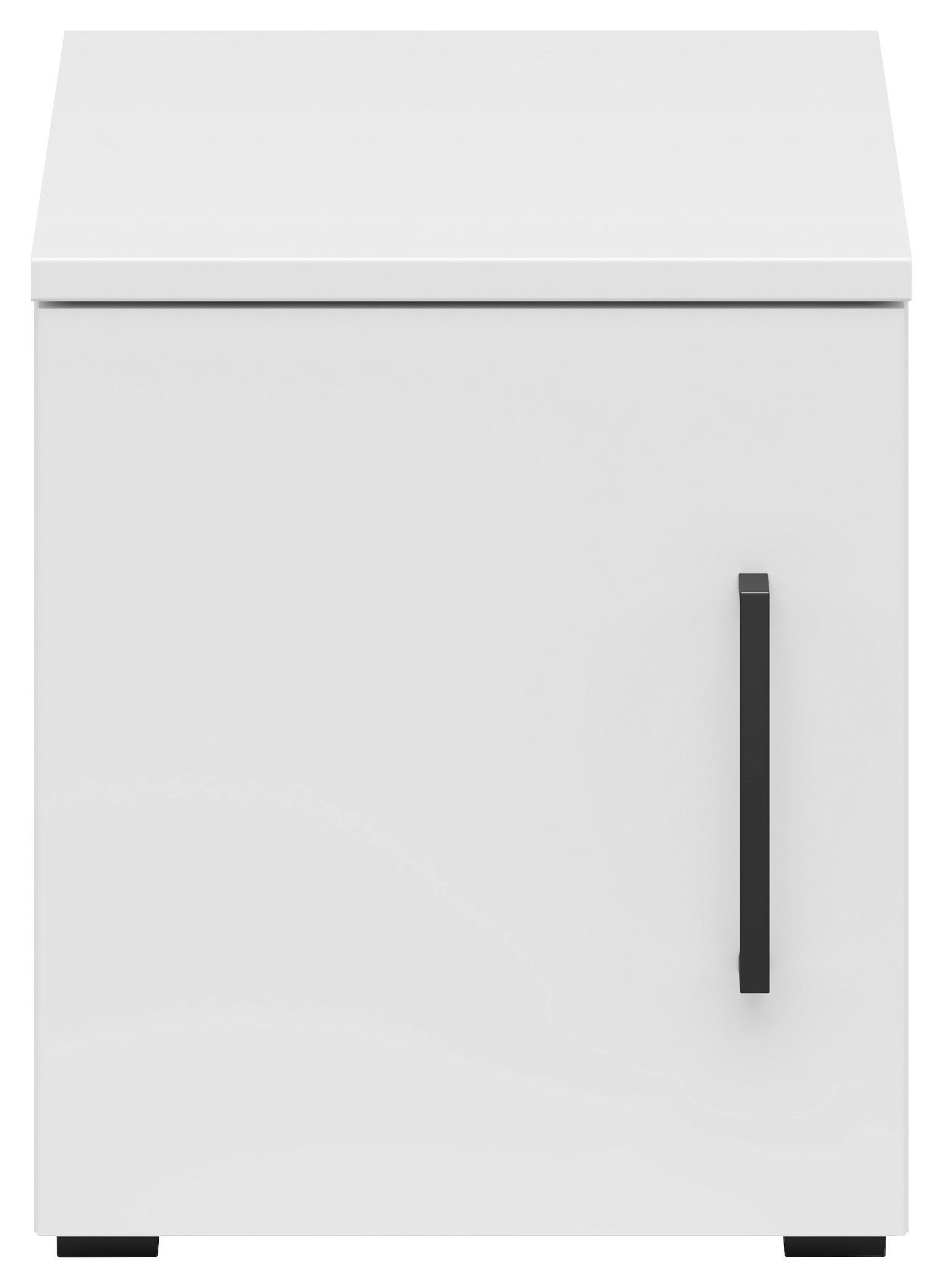 Aufsatzschrank Multistauraum Weiß - Schwarz/Weiß, MODERN, Holzwerkstoff/Kunststoff (30/35/40cm) - Mömax