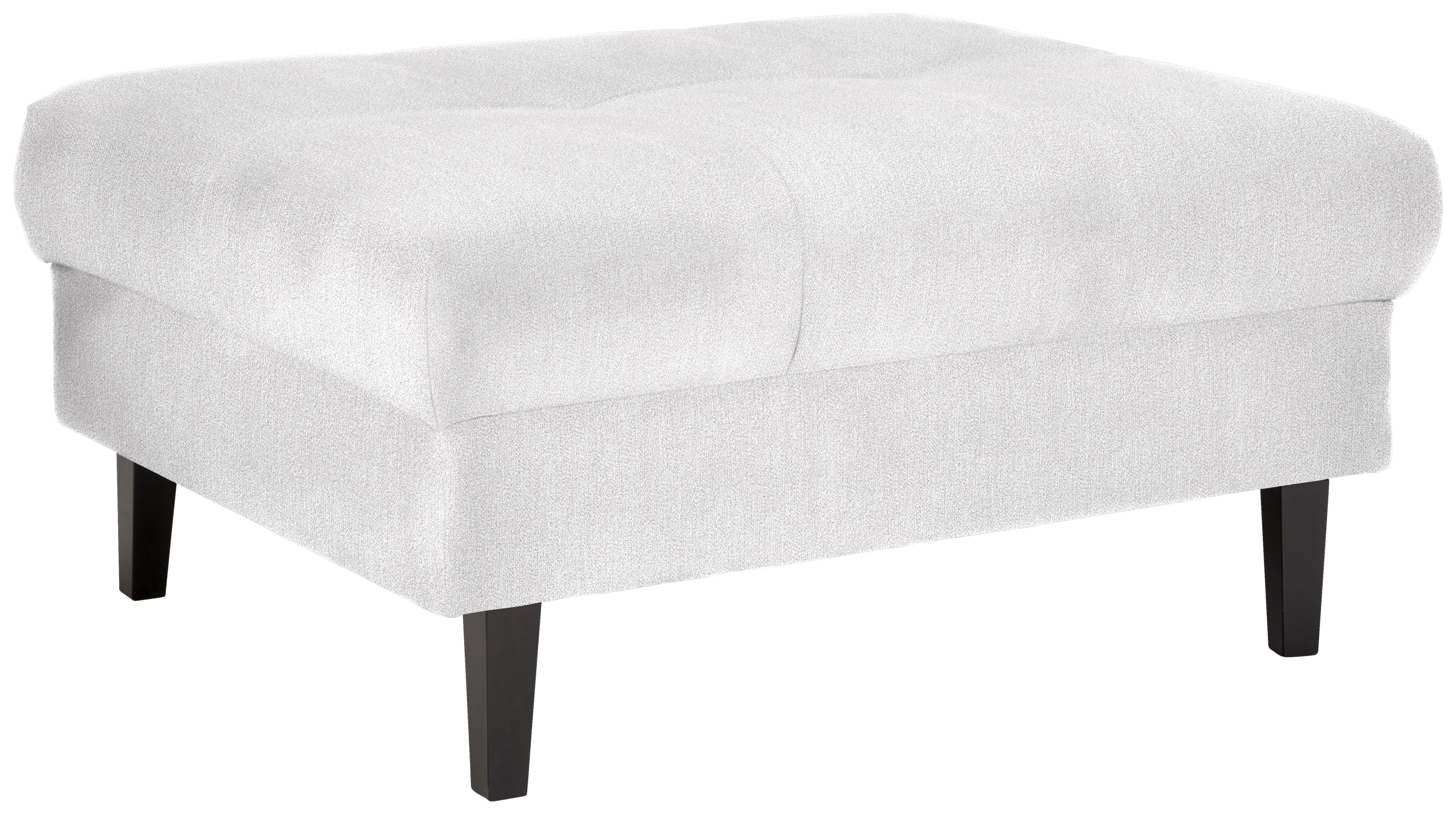 Hocker Boston Silberfarben - Silberfarben/Schwarz, KONVENTIONELL, Holz/Textil (93/46/75cm) - Based