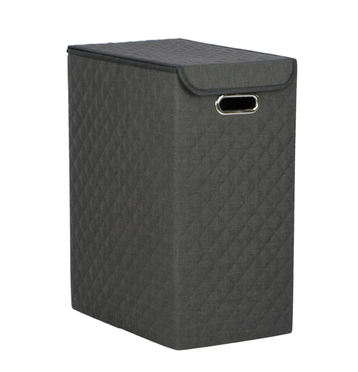 Košara Za Perilo Oxford 1 - črna, Moderno, kovina/karton (25/40/50cm) - Mömax