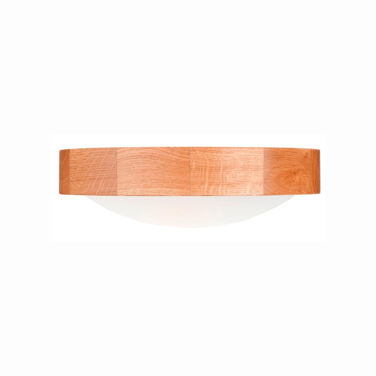 Deckenleuchte Anello Echtholz max. 15 Watt - Alteiche, Natur, Holz (27/27/8cm)