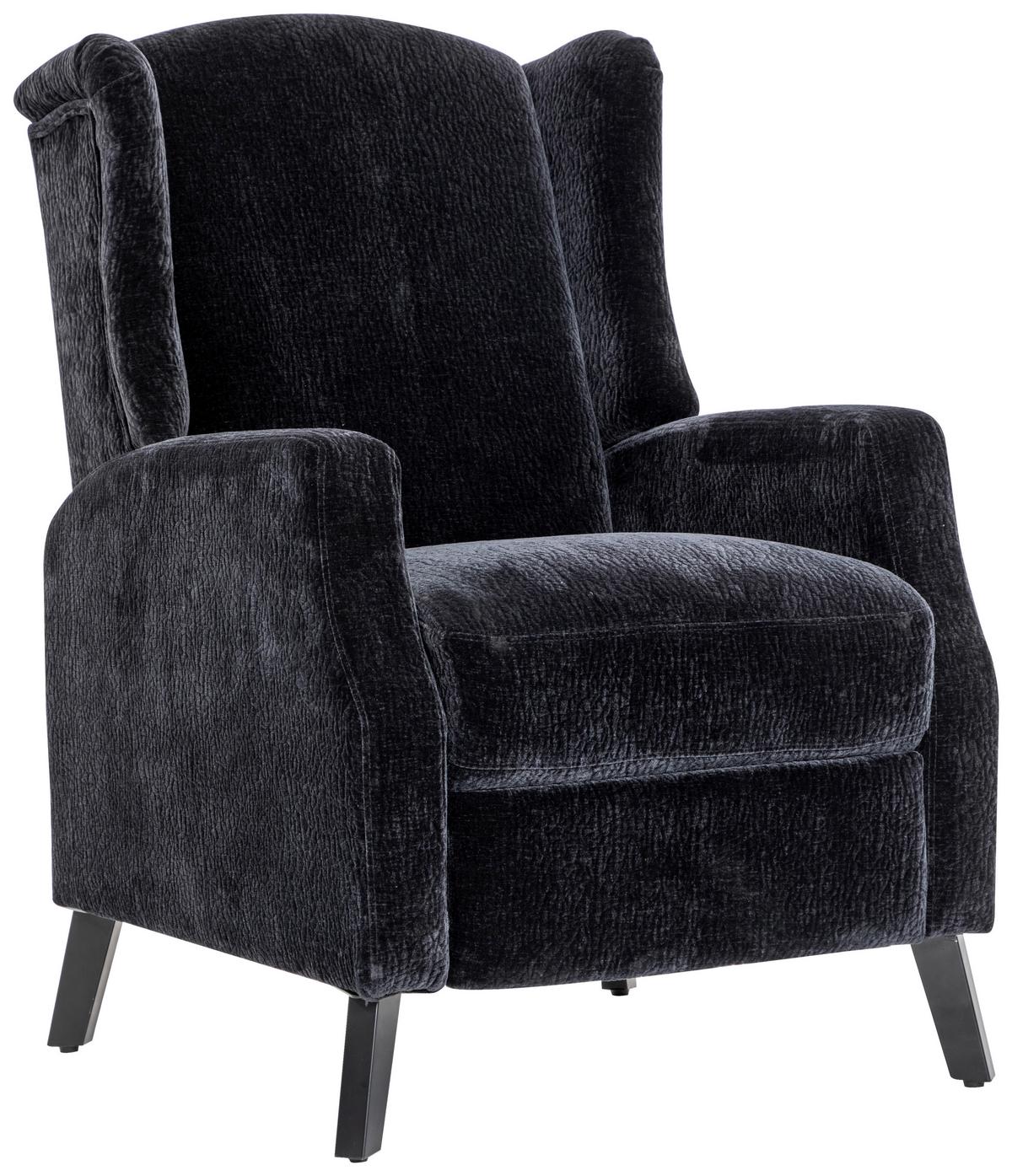 RELAXSESSEL COSY -TREND- - Schwarz, Modern, Holz/Textil (68/104/87cm) - Mömax