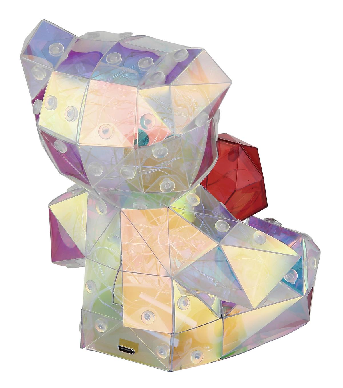 Stolna Punjiva Svjetiljka Brondar - bijela/prozirno, Trend, plastika (14/13/17cm) - Globo