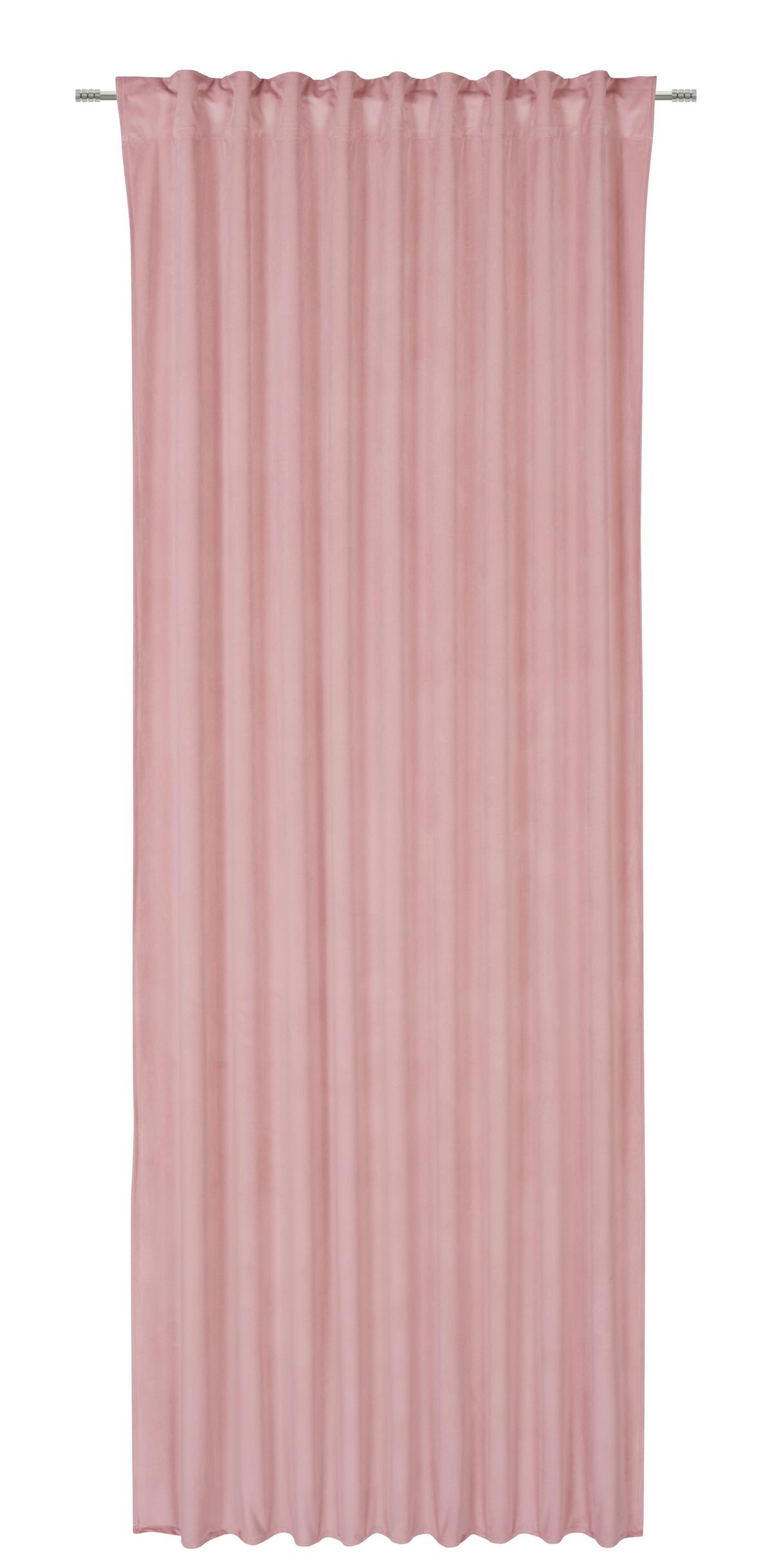 Končana Zavesa Bianca - roza, Konvencionalno, tekstil (140/245cm) - Modern Living