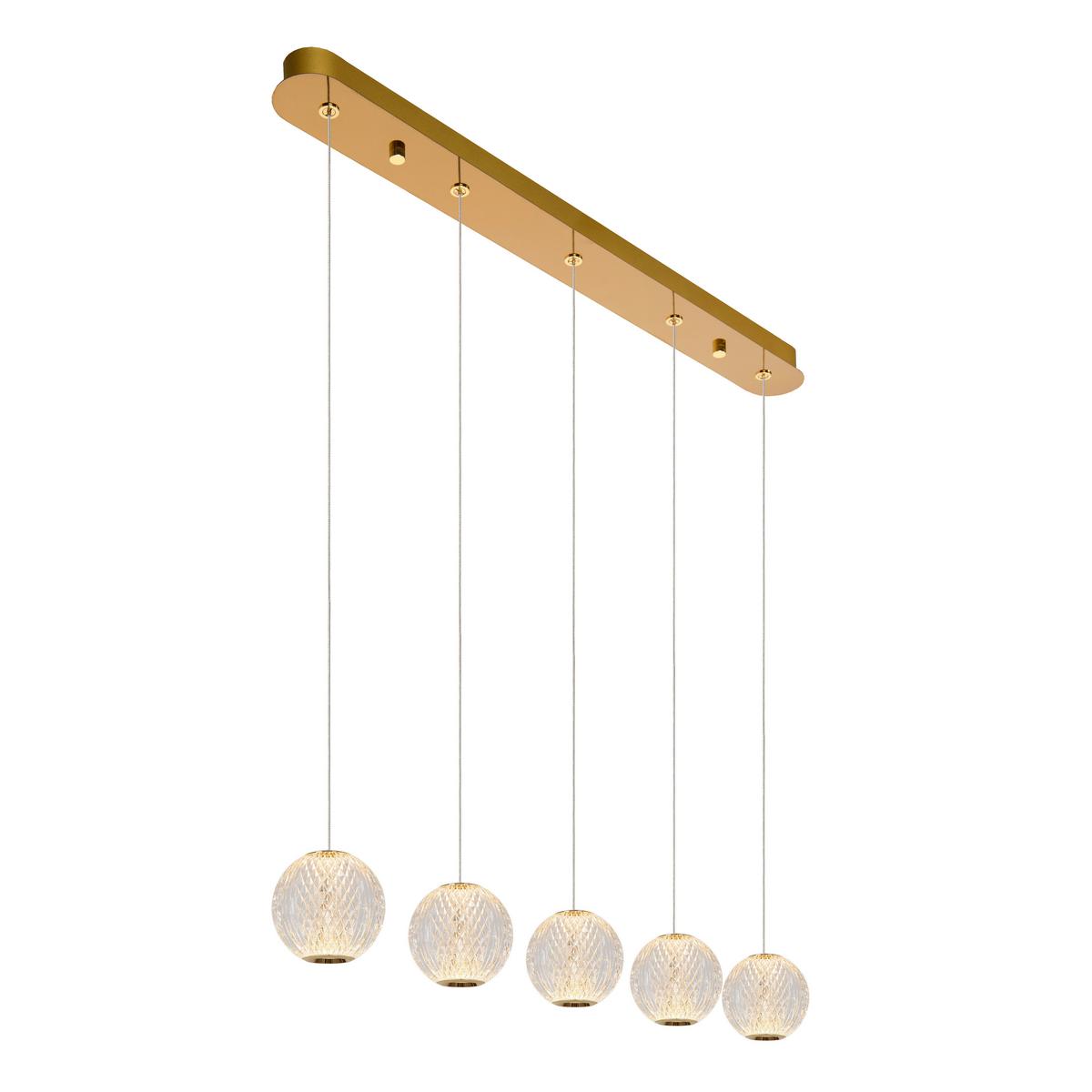 LAMPA ZWIESZANA LED 13499/21/60 CINTRA - przezroczysty, Design, tworzywo sztuczne (84/11/150cm) - Lucide