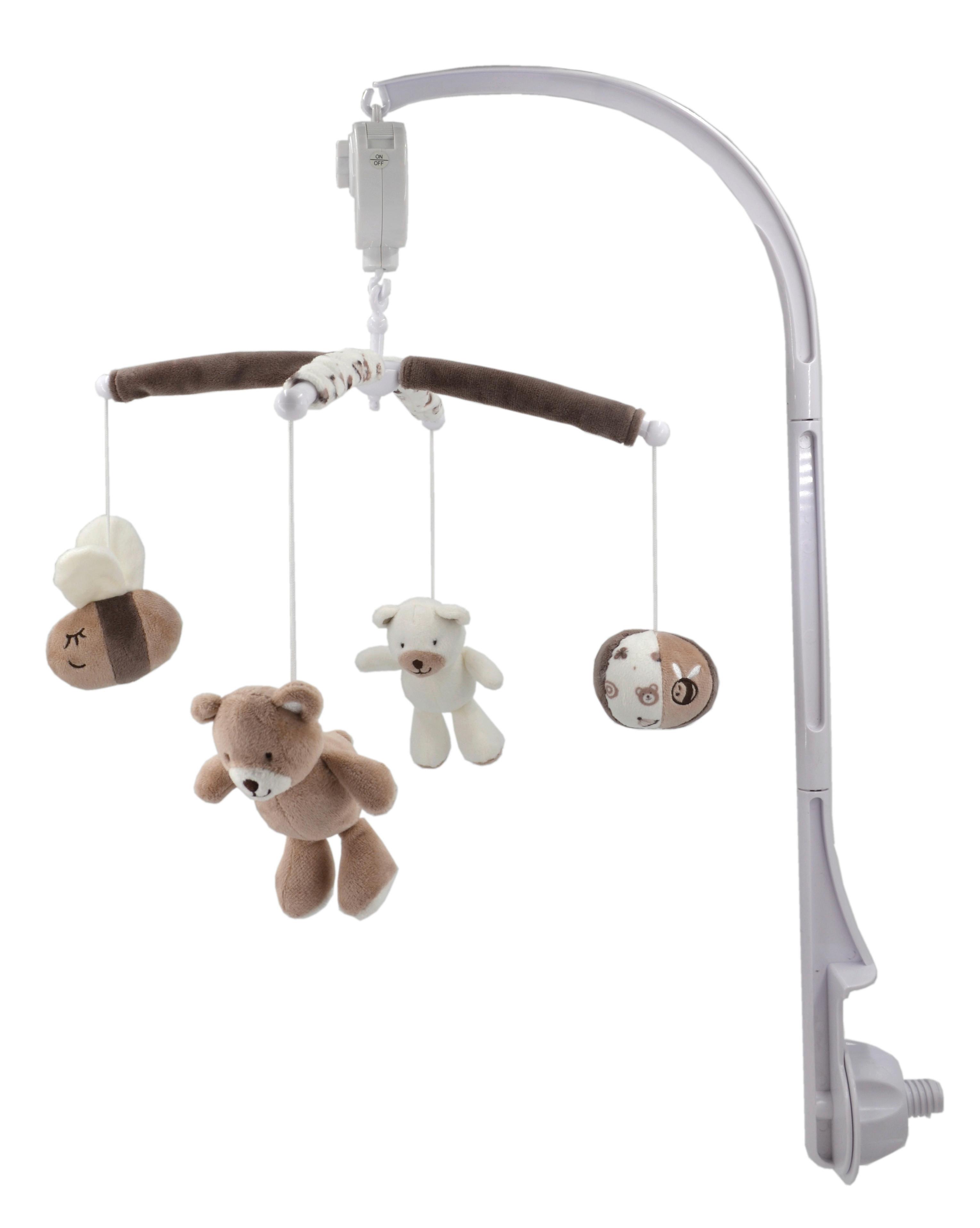 KARUZELA HONEY - beżowy/kremowy, Basics, tworzywo sztuczne/tkanina (34cm) - Patinio