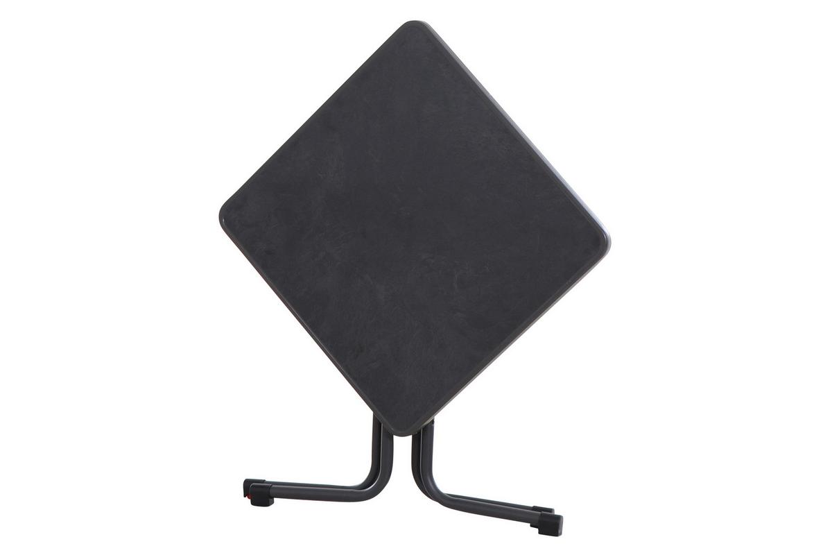 Siena Garden Gartenklapptisch ca.70x70x71cm Anthrazit - Anthrazit, KONVENTIONELL, Holzwerkstoff/Metall (70/70/71cm) - Siena Garden