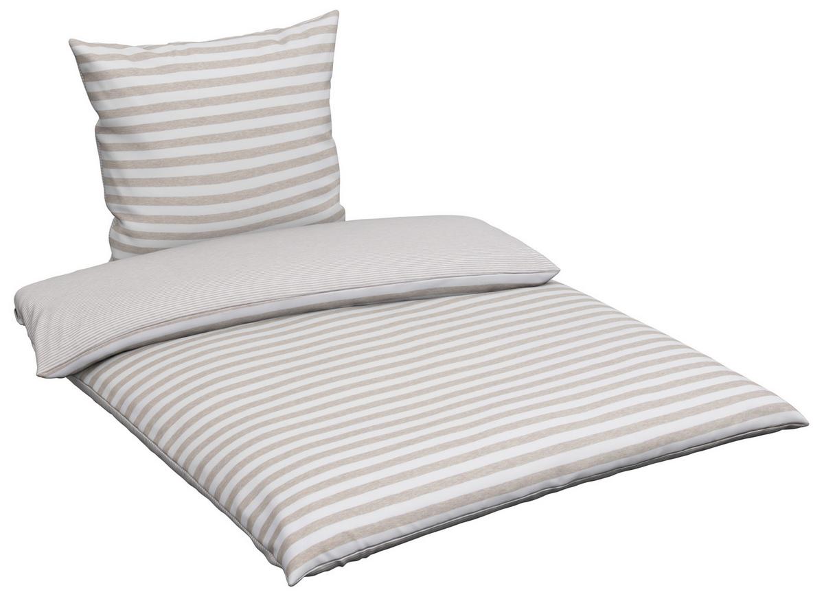 POŚCIEL DWUSTRONNA FAGARA - taupe, Konventionell, tkanina (135/200cm) - Bio:Vio