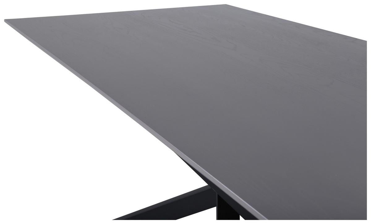 ESSTISCH PIAZZA - Schwarz, Design, Holzwerkstoff/Metall (180/90/76cm) - Livetastic