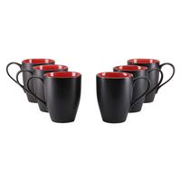 Kávésbögrekészlet 24925 Hot Red, Kaffeebecher - sötétsárga/fekete, Trend, kerámia (300ml) - Creatable