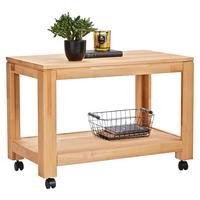 STOLIK BOCZNY OSLO - kolor bukowy, Konventionell, tworzywo sztuczne/drewno (80/45,5/55,5cm) - Linea Natura