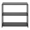 HYLLA BASTIAN II -BASED/SB- - svart, Modern, metall/trämaterial (77/68/30cm) - Based