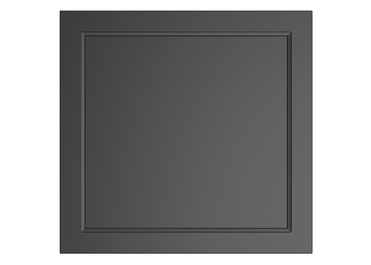 Küchenoberschrank Meran ca. 60x57x34 cm Grau - Schwarz/Grau, LIFESTYLE, Holzwerkstoff/Metall (60/57/34cm) - Held