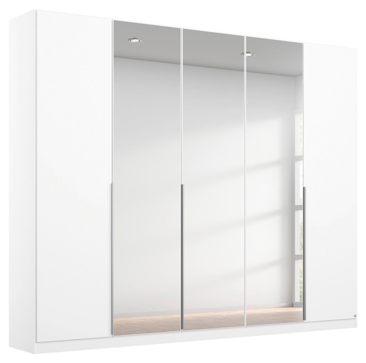 DULAP USI ROTATIVE ALABAMA - argintiu/alb, Modern, material pe bază de lemn (226/229/54cm) - Modern Living