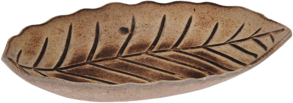 Dekor Tálca Leaf - natúr, fa (32/25/1,5cm)