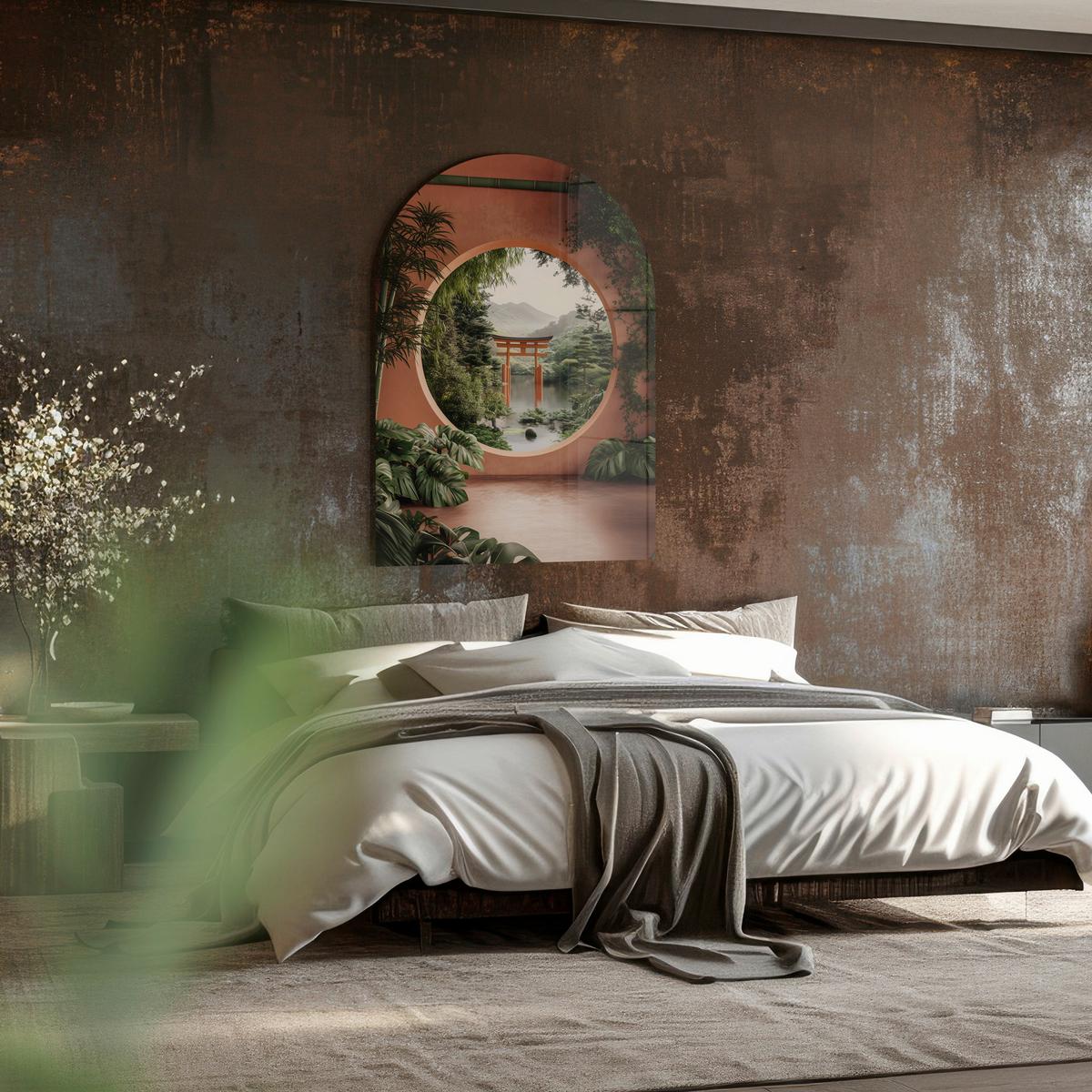 Glasbild Multicolor ca. 70x100cm - Multicolor, Basics, Glas/Papier (70/100cm)