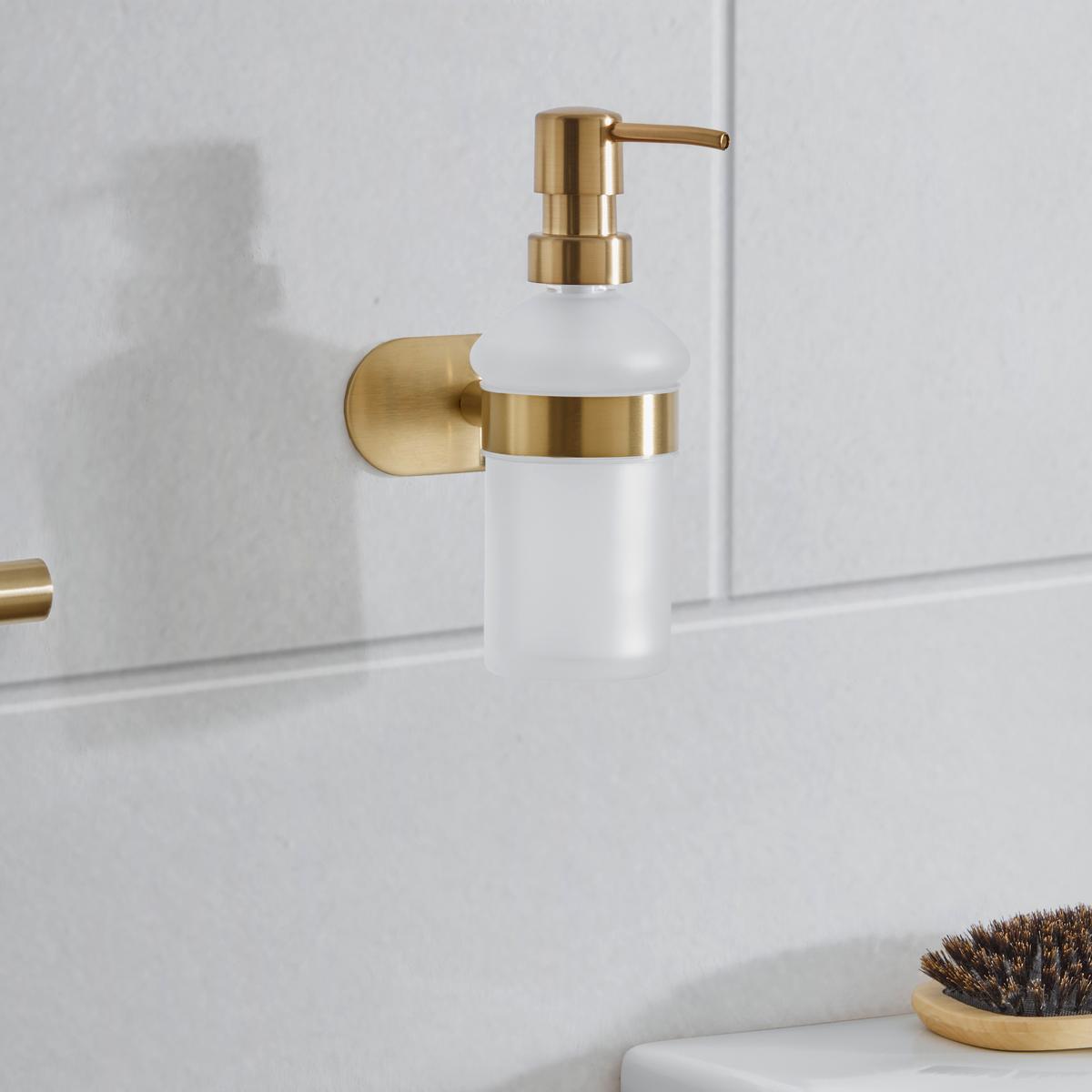 Seifenspender in Goldfarben - Goldfarben, Lifestyle, Metall (10/16,5/10,5cm) - Mömax