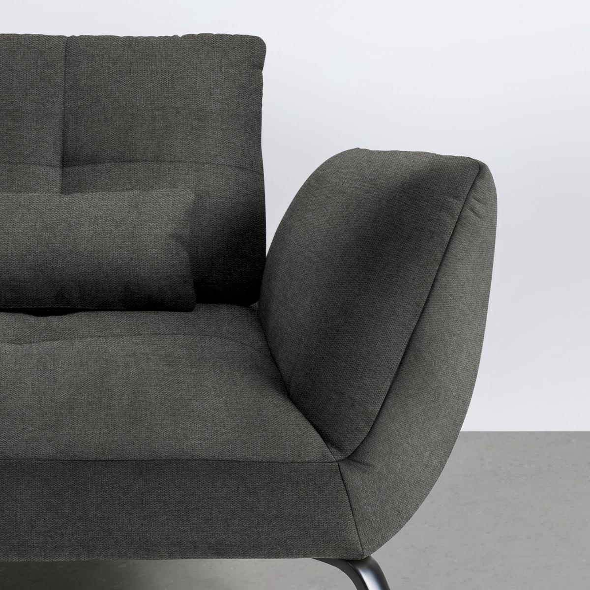 Wohnlandschaft Trendy Anthrazit - Anthrazit/Schwarz, Modern, Holzwerkstoff/Textil (250/93/310cm) - Premium Living