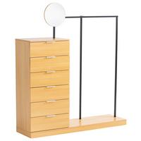 Garderobe Wl6.901 - Eichefarben, Design, Holzwerkstoff (145/165/40cm) - Livetastic
