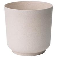 Kaspó Átm./ma.: Kb. 17/16,8cm Ecocare - fehér, Lifestyle, műanyag/fa (17/16,8cm) - ecoTree