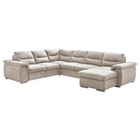 U-alakú Ülőgarnitúra Hella - bézs, Modern, textil (326/88/263cm) - Premium Living