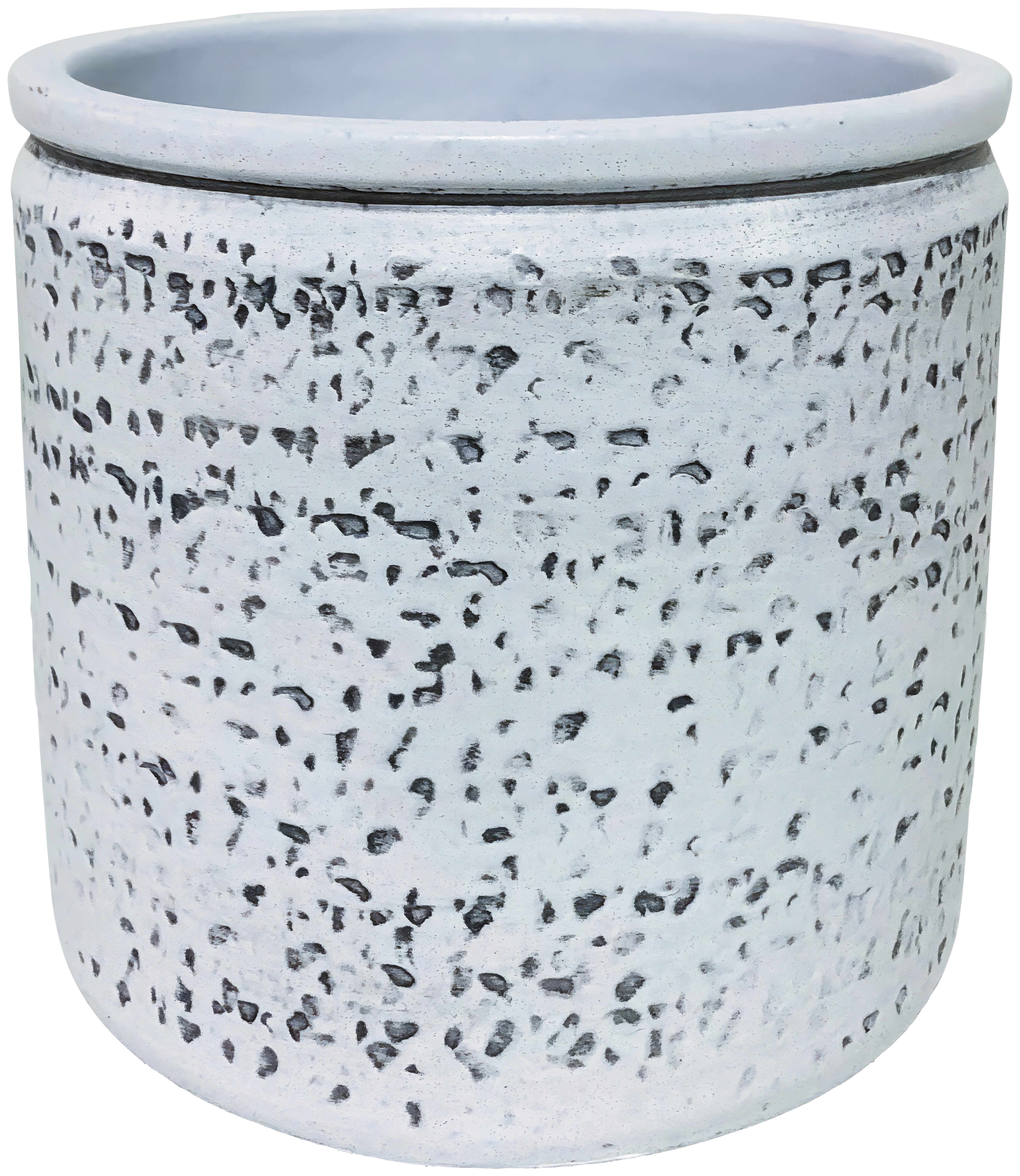 Übertopf Lino In Weiss Ø Ca. 14cm - Weiss, Modern, Keramik (14/13cm) - Premium Living