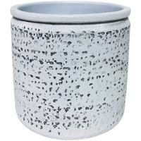 Übertopf Lino In Weiss Ø Ca. 14cm - Weiss, Modern, Keramik (14/13cm) - Premium Living